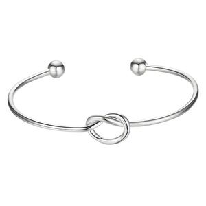 Elegant Silver Knot Bracelet STAINLESS STEEL